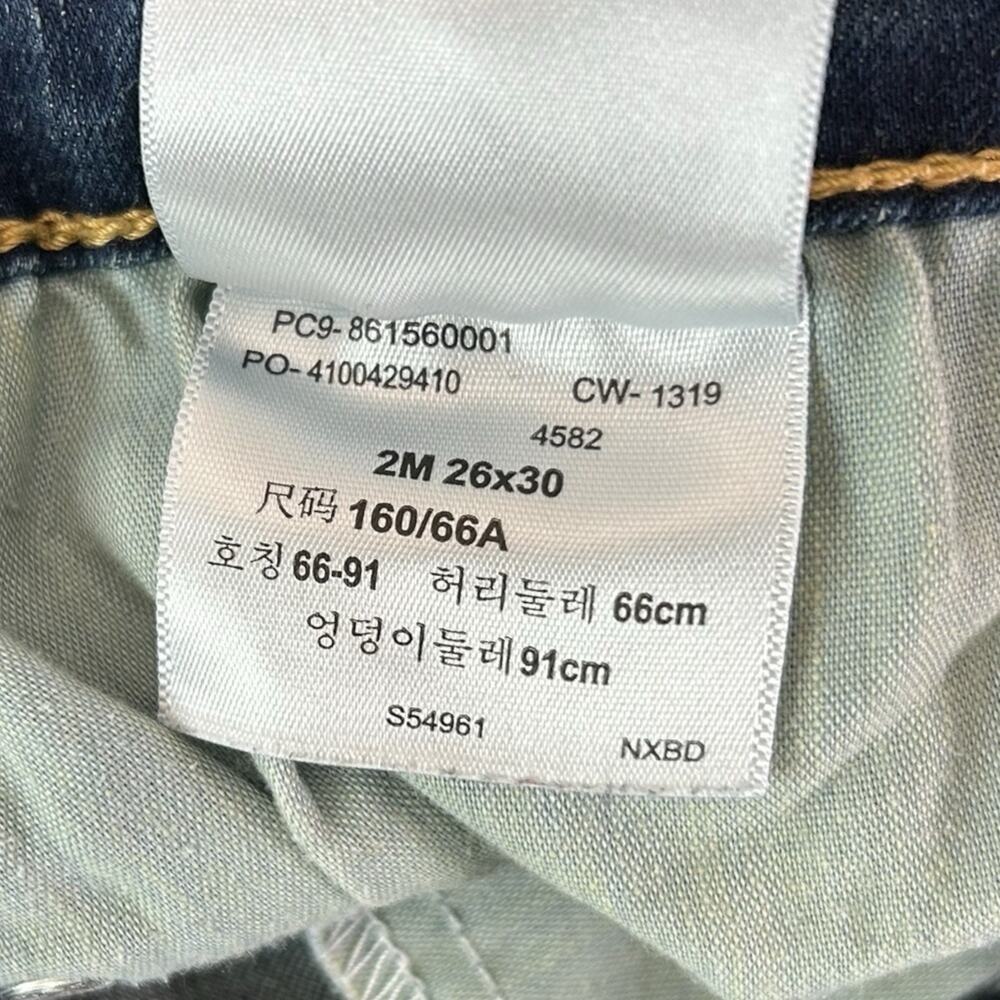 Denizen From Levi's High Rise Skinny Stretch dark wash denim jeans Size 26/30 - Picture 15 of 15